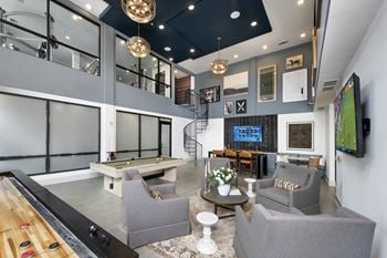 Resident lounge with billiards